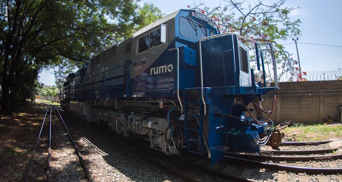 Tecnologia de locomotivas aumenta produtividade na Operação Sul da Rumo