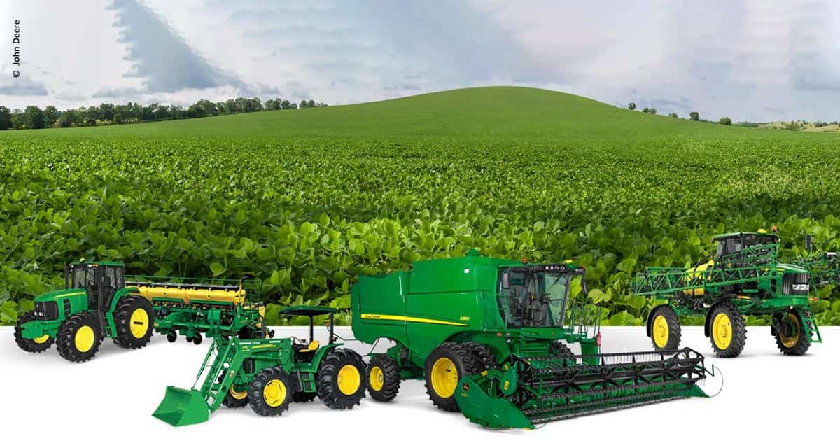 John Deere apresenta portfólio completo de máquinas e serviços conectados durante a Tecnoshow Comigo