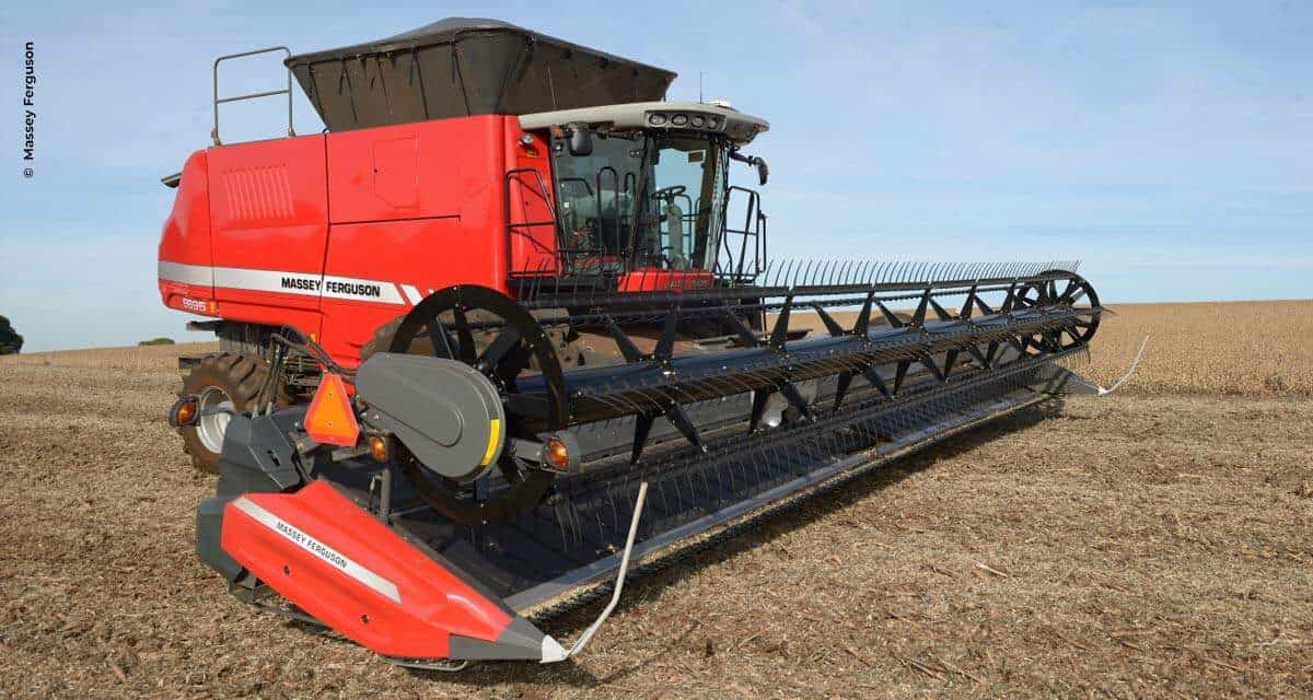 Colheitadeiras Massey Ferguson evoluem com novas plataformas Draper DynaFlex 9300