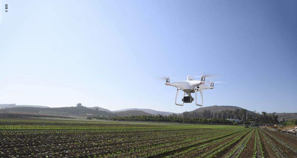 Drone da DJI agiliza avaliações de dados em colheitas na França