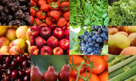 Frutas e vegetais com maiores teores de pesticidas