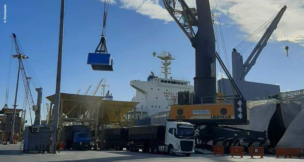 Infraestrutura portuária contribui para redução de custos na importação de fertilizantes em Paranaguá