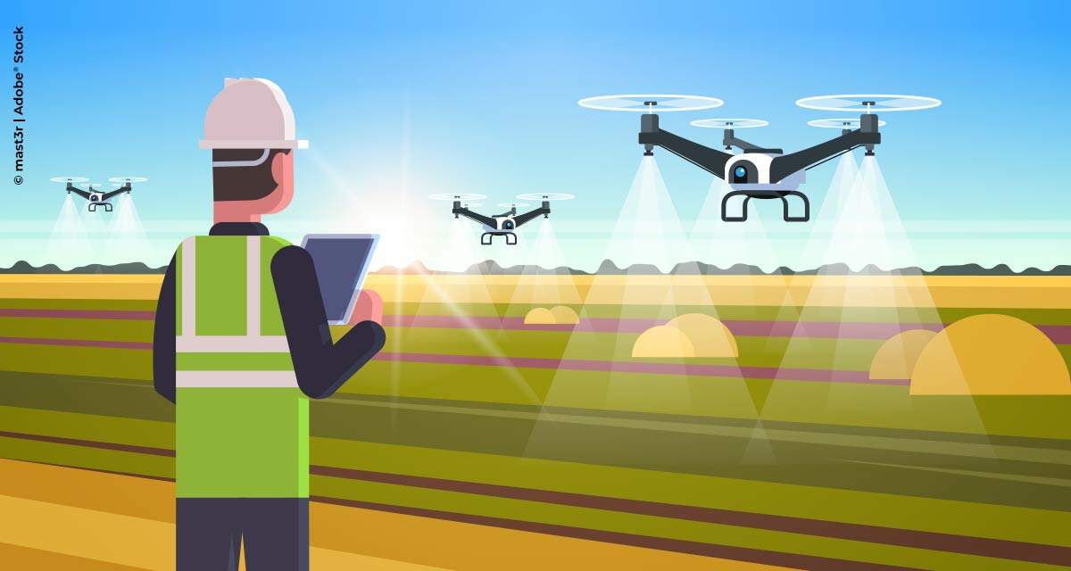 Drones pulverizadores revolucionam agricultura ao reduzir custos na aplicação de insumos em até 50%