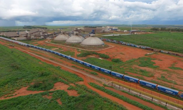 Nova operação de trem com 120 vagões da Rumo marca o início da safra plena de soja em Mato Grosso