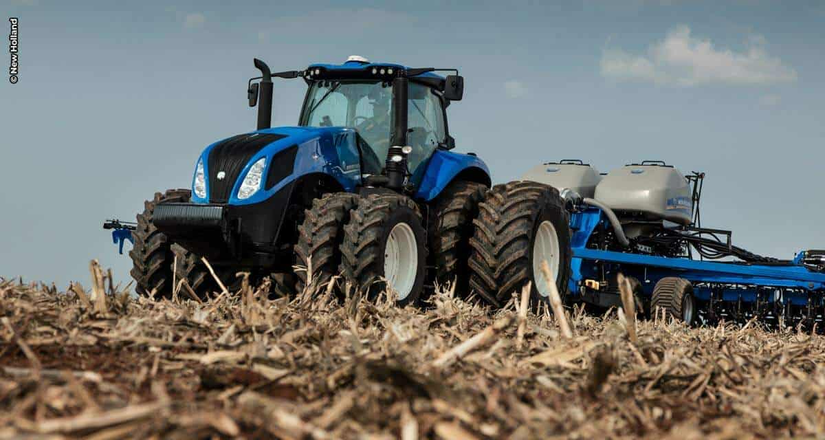 New Holland lança novos tratores de alta potência com foco em agricultura digital