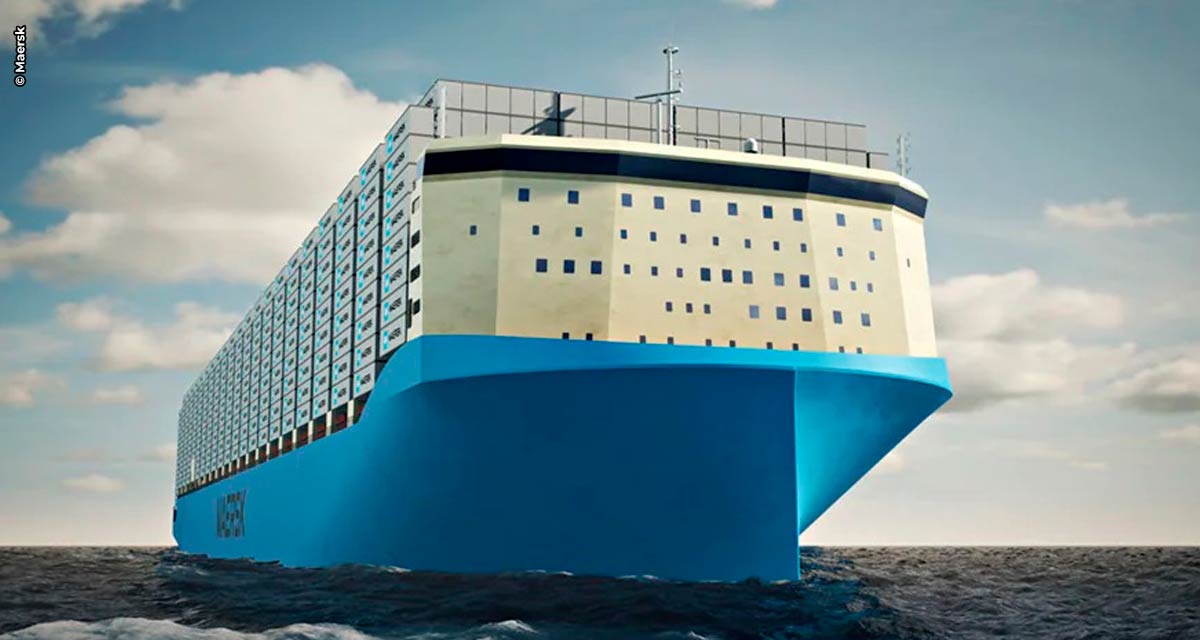 Maersk apresenta design do primeiro navio neutro em carbono do mundo