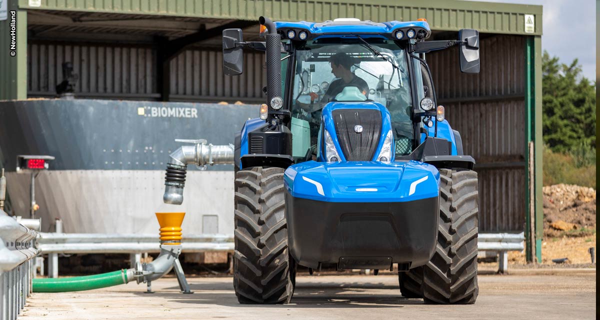 New Holland leva à Expodireto Cotrijal o primeiro trator movido a biometano do mundo