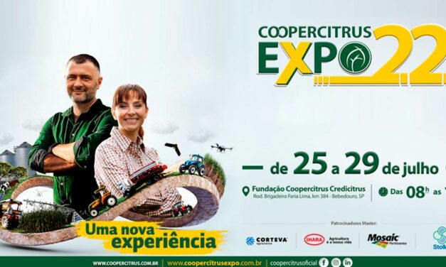 Coopercitrus Expo 2022 ‘Uma Nova Experiência’, de 25 a 29 de julho