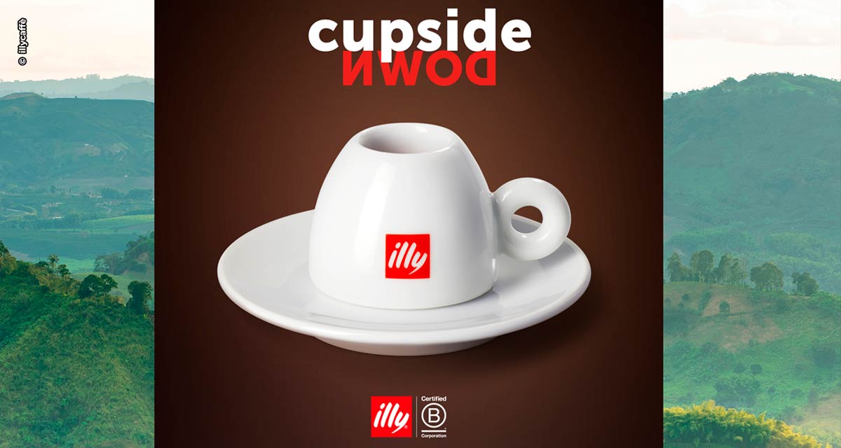 illucaffè celebra o Dia Internacional do Café com ação sustentável através da #cupsidedown, campanha dedicada à economia circular