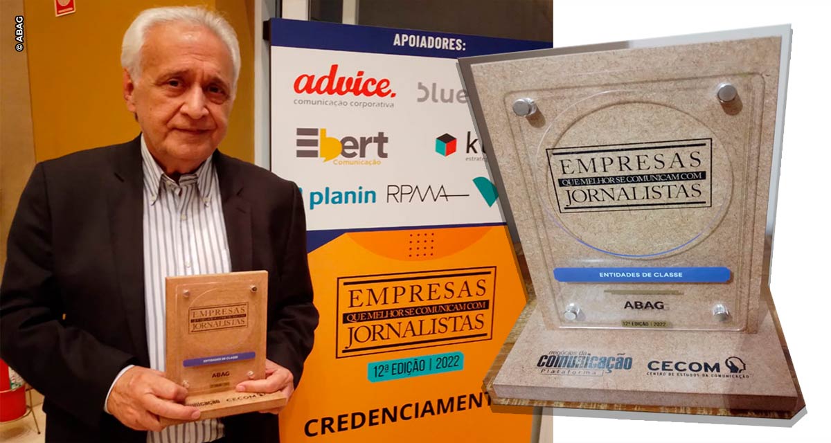 ABAG recebe prêmio Empresas que Melhor se Comunicam com Jornalistas