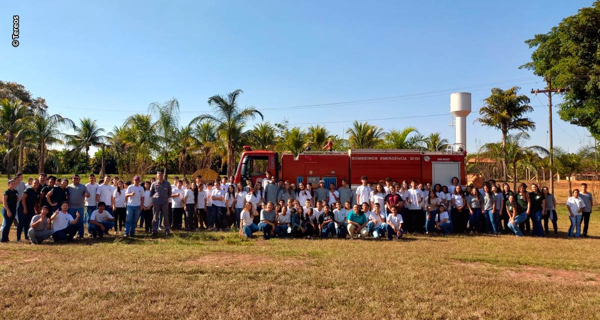 Tereos promove palestras educativas sobre prevenção de incêndio em escolas de cinco cidades da região