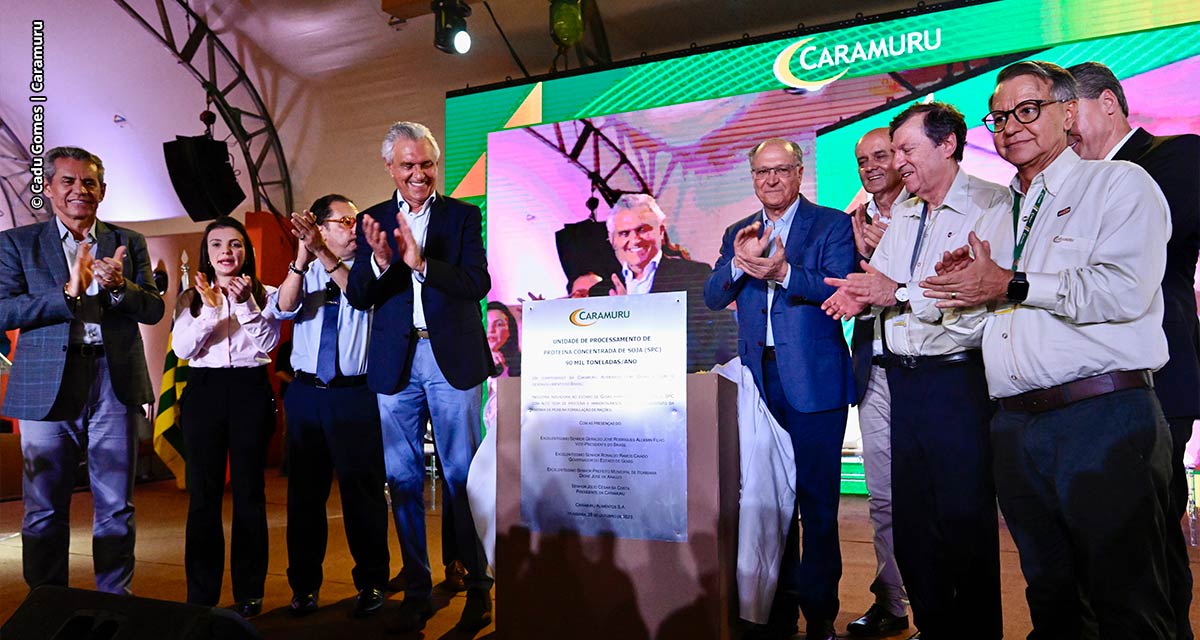 Caramuru inaugura em Itumbiara (GO) sua planta industrial de processamento de Proteína de Soja Concentrada (SPC), a primeira do estado