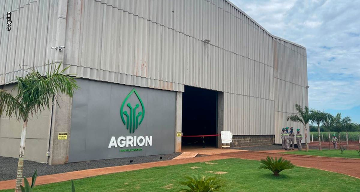 Agrion inaugura primeira fábrica de fertilizantes organominerais dentro de usina sucroenergética em MG