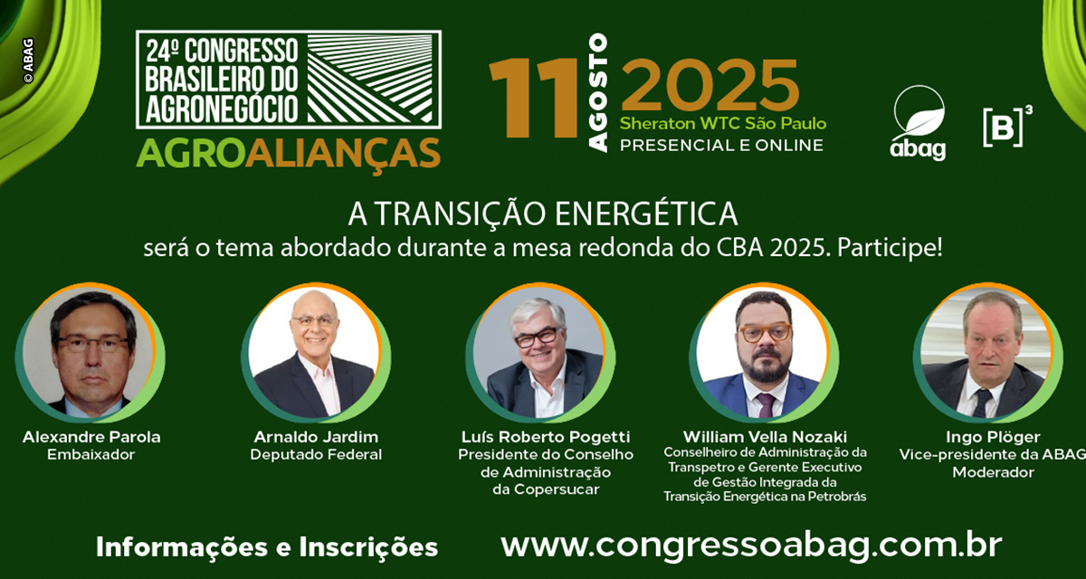 CBA 2025 mostrará como o agro brasileiro pode contribuir para a transição energética