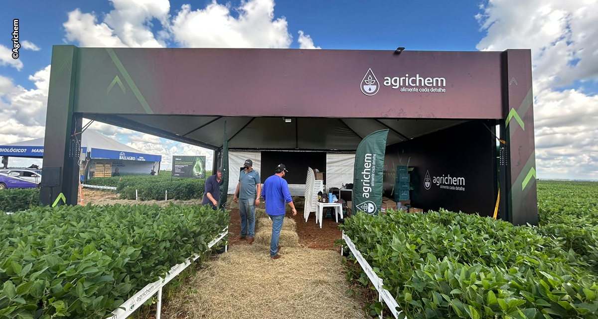 Agrichem reforça presença em feiras com foco em eficiência e apoio à tomada de decisão no campo