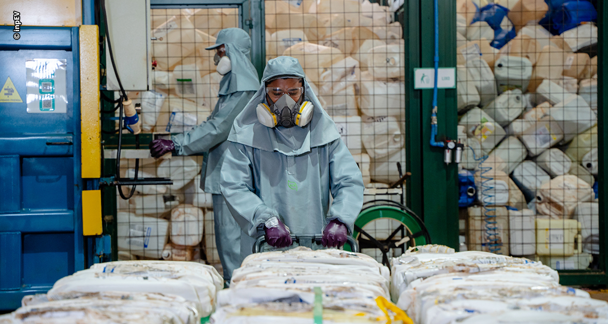 Brasil bate recorde histórico e atinge 900 mil toneladas de embalagens vazias de defensivos agrícolas destinadas corretamente
